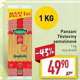 Těstoviny Panzani
