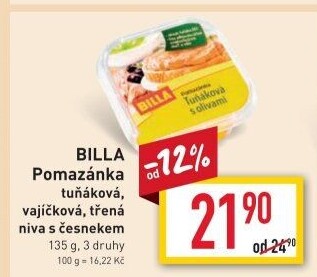 Tuňáková pomazánka Billa
