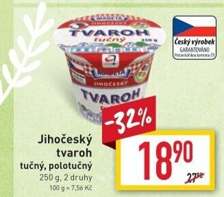 Tvaroh tučný Jihočeský Madeta