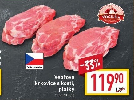 Vepřová krkovice s kostí Vocílka