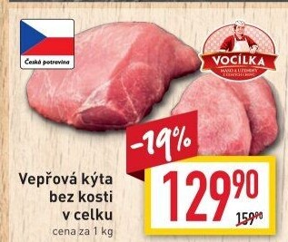 Vepřová kýta bez kosti Vocílka