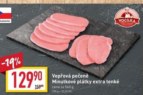 Vepřová pečeně bez kosti Vocílka
