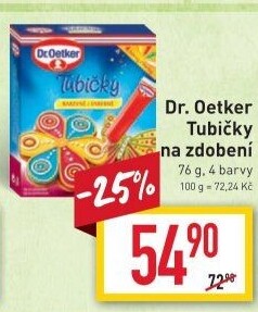 Zdobicí tubičky Dr. Oetker