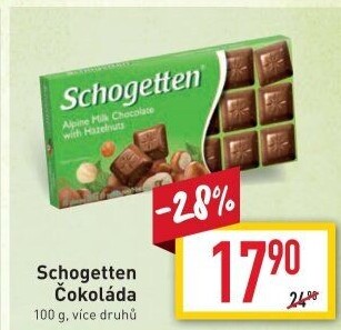 Čokoláda Schogetten Trumpf