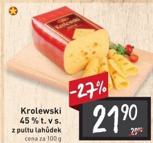 Sýr Krolewski 45% Milkpol