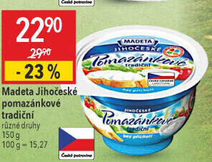 Tradiční pomazánkové Jihočeské Madeta