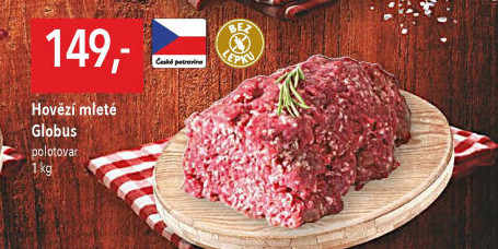 Hovězí mleté maso Globus