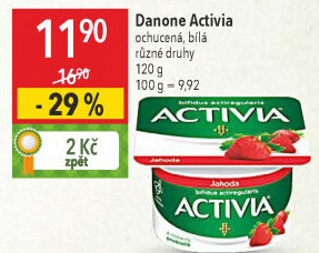 Jogurt ochucený Activia Danone