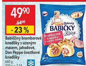 Knedlíky bramborové s uzeným masem mražené Dobroty babičky Kláry