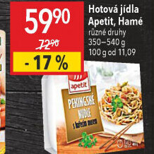 Pekingské nudle s kuřecím masem a zeleninou Apetit