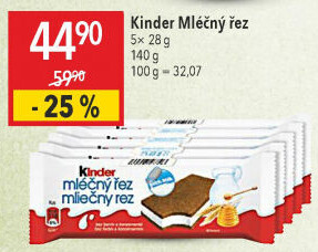 Řez mléčný Kinder