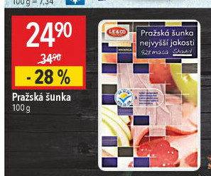 Šunka pražská nejvyšší jakosti LE&amp