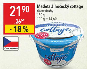 Sýr Cottage Jihočeský Madeta