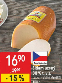 Sýr Eidam uzený 30% Lacrum
