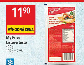 Těsto listové mražené My Price
