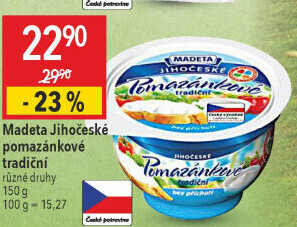Tradiční pomazánkové Jihočeské Madeta