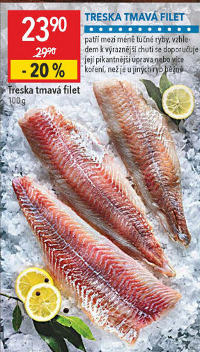 Treska tmavá filety