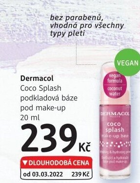Báze pod make up Coco splash Dermacol