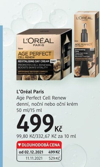 Krém pleťový Age Perfect Cell Renew L'