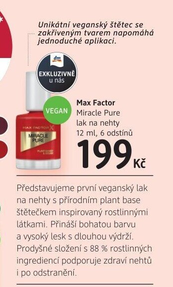 Lak na nehty Miracle Pure Max Factor