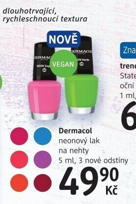 Lak na nehty Neon Dermacol
