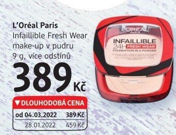 Make up pudrový Infaillible 24H Fresh Wear L'