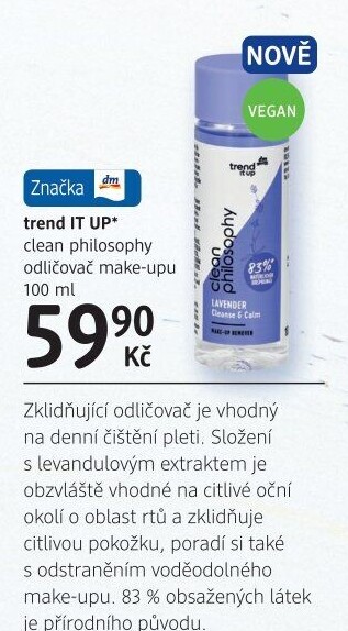 Odličovač make-upu trend IT UP