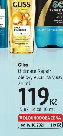 Olejový elixír na vlasy Gliss Kur Schwarzkopf