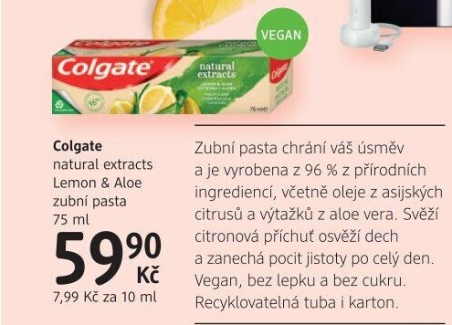 Pasty na zuby Natural Extracts Colgate