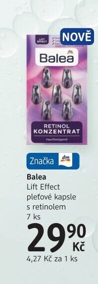 Pleťové kapsle Balea
