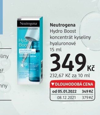 Pleťové sérum Hydro Boost Neutrogena