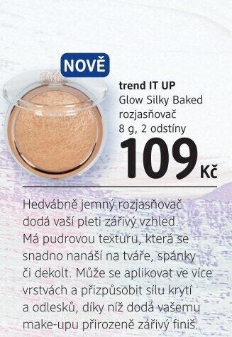 Rozjasňovač Glow Silky Baked trend IT UP