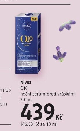 Sérum pleťové noční proti vráskám Q10 Nivea