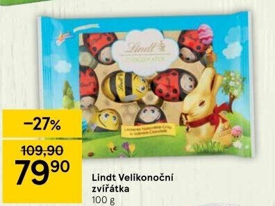 Čokoládové figurky velikonoční Lindt