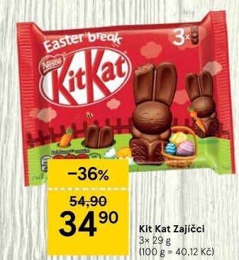 Čokoládoví zajíčci Kit Kat