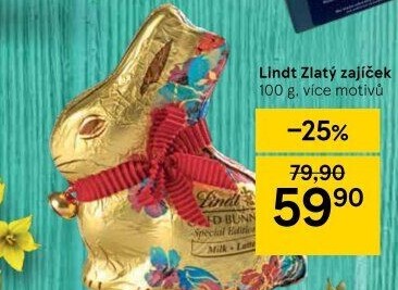 Čokoládový zajíc Lindt