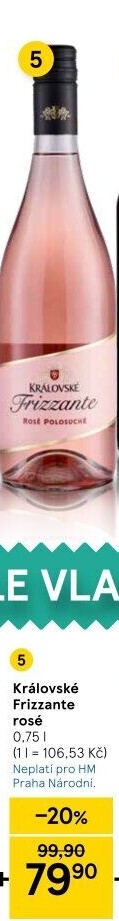 Frizzante Rosé Královské