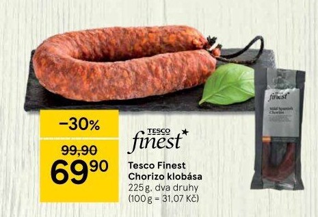 Klobása Chorizo Tesco Finest