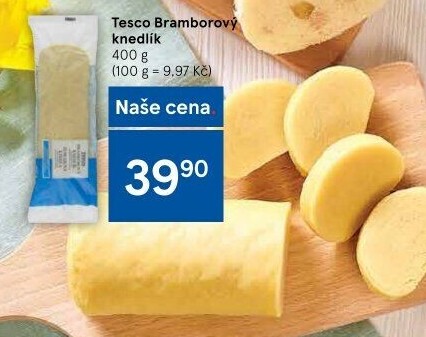 Knedlík bramborový Tesco
