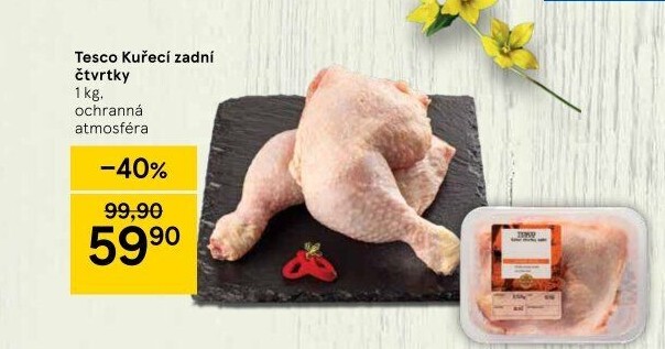 Kuřecí čtvrtky Tesco