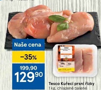 Kuřecí prsní řízky Tesco