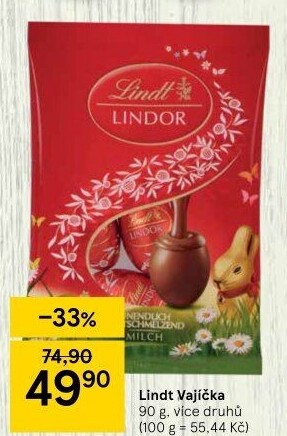 Minivajíčka Lindor Lindt