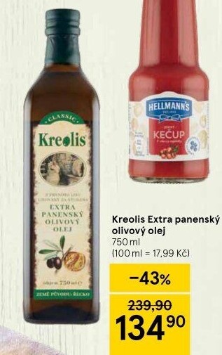 Olivový olej extra panenský Kreolis