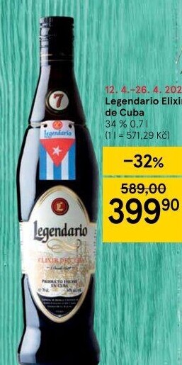 Rum Legendario Elixir de Cuba 7YO