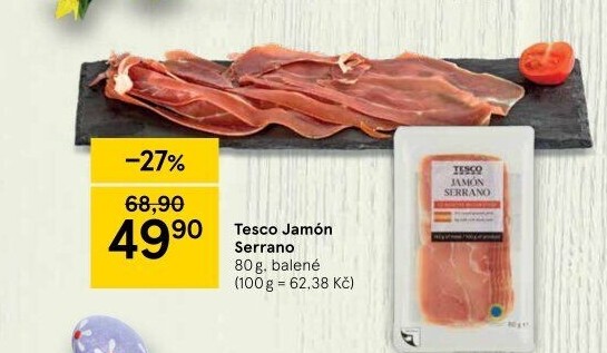 Šunka Jamón Serrano Tesco