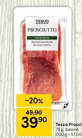 Šunka Prosciutto Tesco