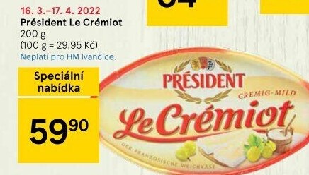 Sýr Le Crémiot Président