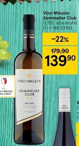 Vína Sommelier Club Víno Mikulov