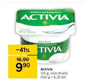 Bílý jogurt Activia Danone