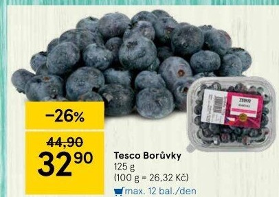 Borůvky Tesco